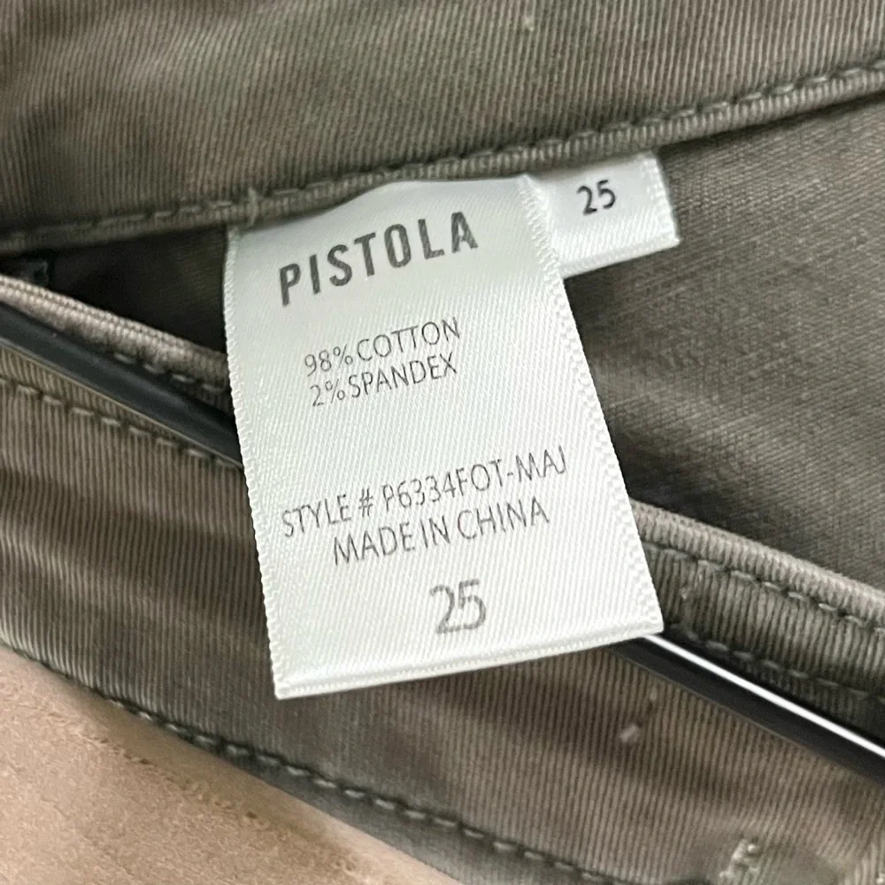 NWT Pistola Women’s Lace‎ Up Ankle Crop Length Pants Green Size 25